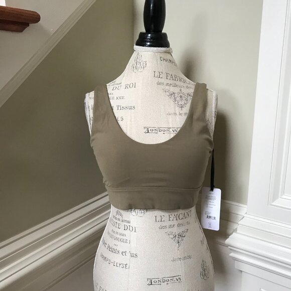 NWT Varley Always Edwards Sports Bra Womens XL Green Medium Support Scoop Neck - Picture 10 of 14